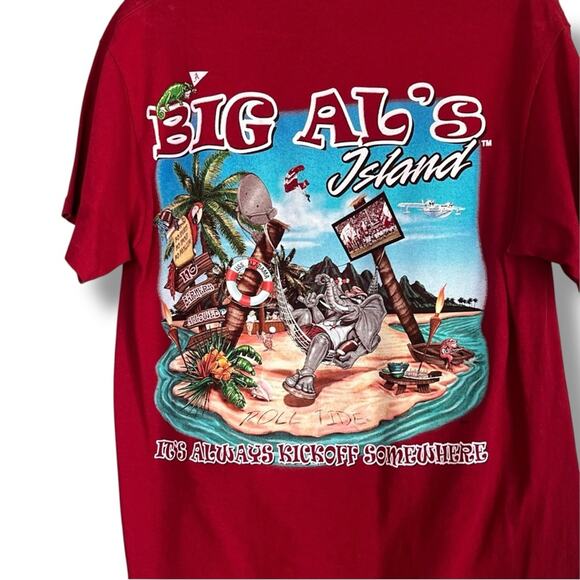 Big Al’s Alabama Crimson Tide Football Island Ultimate Getaway T-shirt - Picture 5 of 8